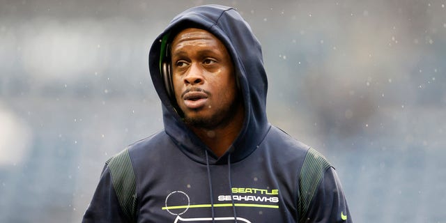 Genu Smith #7 of the Seattle Seahawks looks on before the game against the Detroit Lions at Lumen Field on January 2, 2022 in Seattle, Washington. 