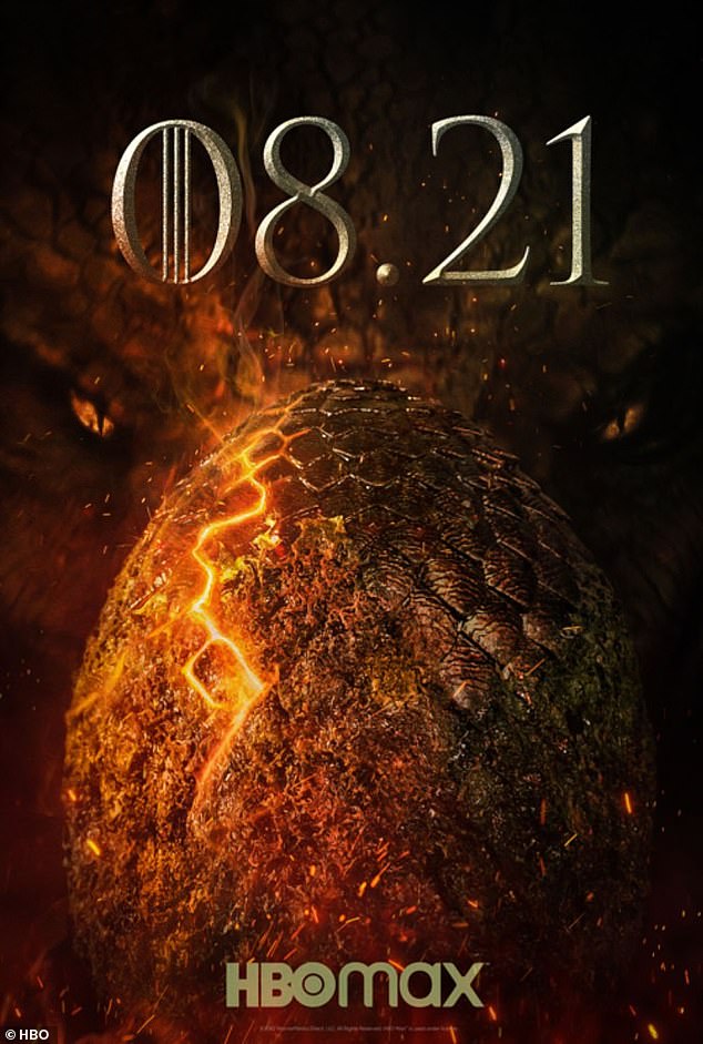 Revealed: HBO announced Wednesday that Game Of Thrones prequel House Of The Dragon will premiere on the network this August on HBO and HBO Max.  Along with an image of the program's logo, the official House Of The Dragon Twitter account wrote: