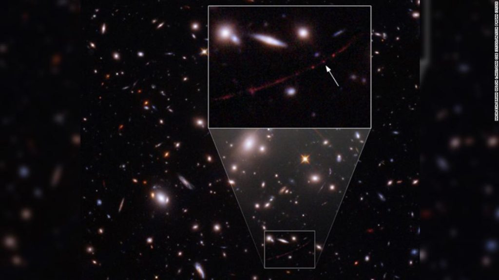Earndel star: The Hubble Space Telescope sees the farthest star ever, 28 billion light-years away