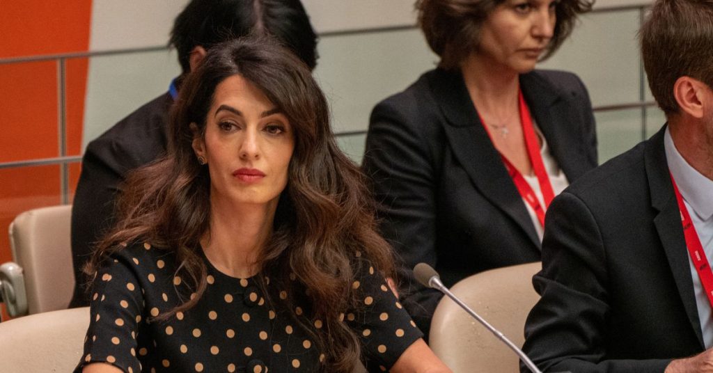 At the United Nations, Amal Clooney lobbies for justice for war crimes in Ukraine