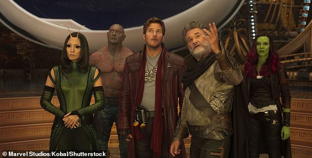 Back on track: The writer was later reassigned after Disney executives reconsidered their previous position, and was announced to have returned to the project in 2019;  Still from Guardians Of The Galaxy Vol.  2