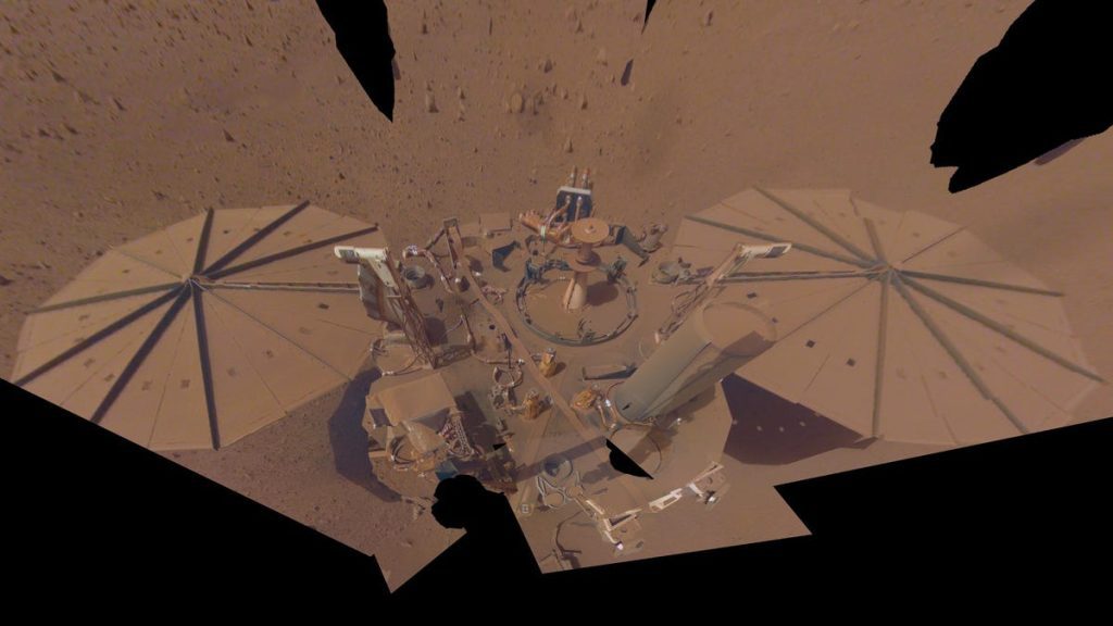 Here's the last selfie from the faded Insight Mars lander