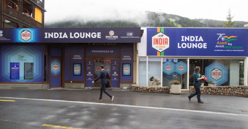 India showcases 'new reality' with Davos Street Show