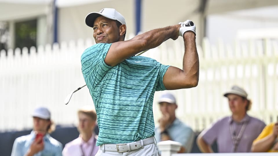 Tiger Woods plays the PGA Training Tour on Sunday at Southern Hills