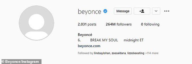Listen!  The songwriter posted the news of the release on her Twitter and Instagram bio