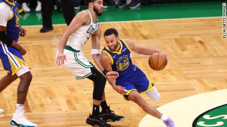 MVP Stephen Curry leads Celtics' Jason Tatum into the playoffs 6 in Boston.