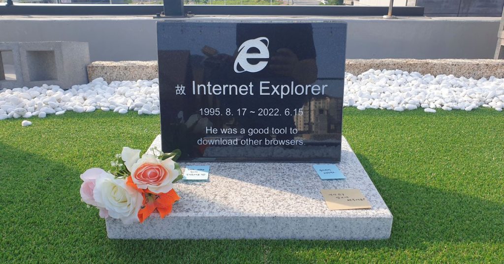 Watch Internet Explorer's tombstone spread very quickly in South Korea