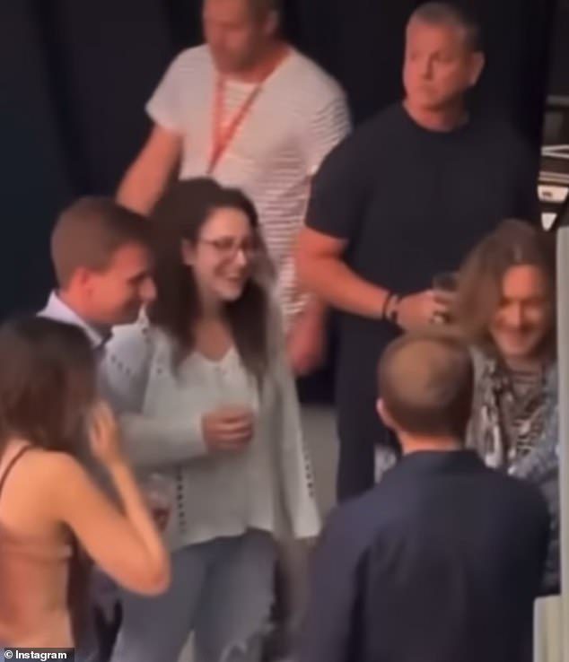 Depp was seen grinning at Owens as Vázquez and the rest of the legal team watched him, after enjoying the concert in Prague on July 11.