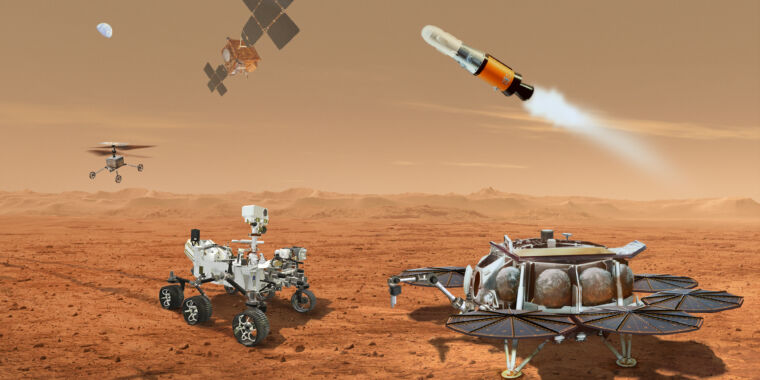 NASA reviews plan to return Mars sample to use helicopters