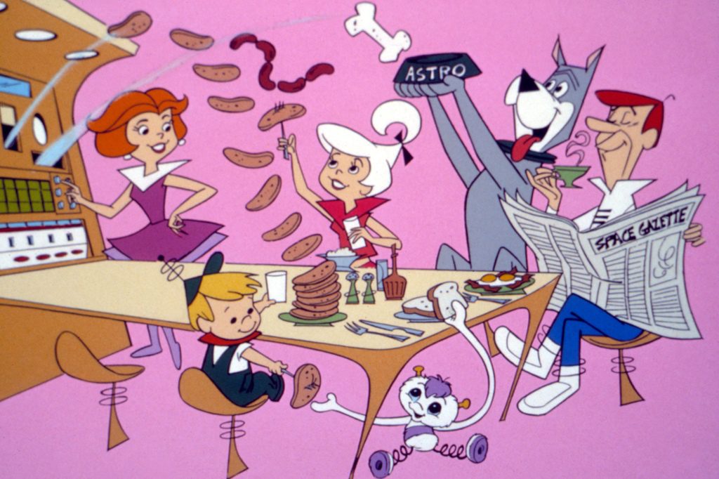Jane Jetson fed her family with the push of a button.
