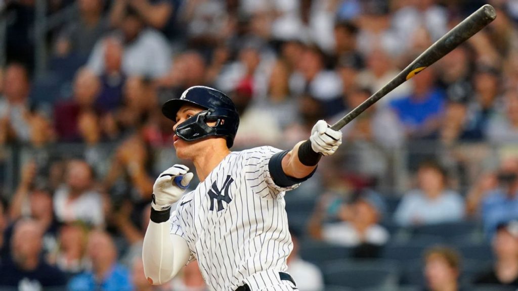 Aaron Judge of the New York Yankees became the first player to score 40 times at home
