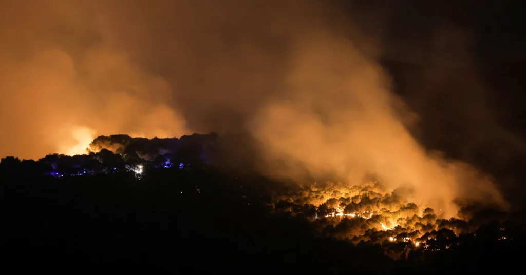 Forest fires erupt in France and Spain as heat waves rage in Europe