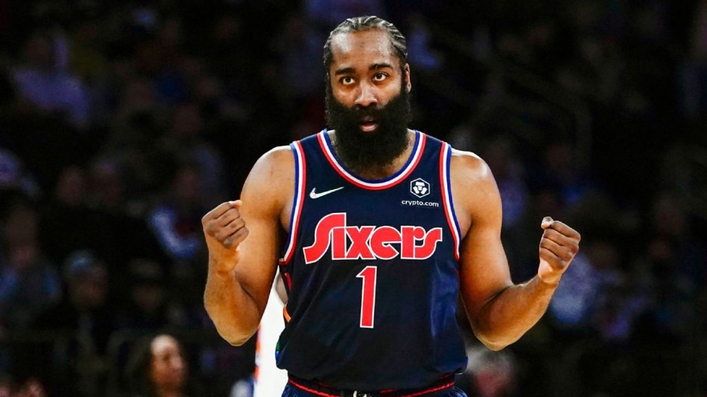 James Harden says he'll take "everything that's left" from the Philadelphia 76ers for the next decade