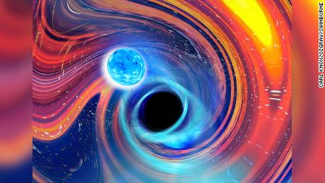 & # 39;  Pac-Man's & # 39;  In space: black holes devour neutron stars in first evidence of a rare celestial event
