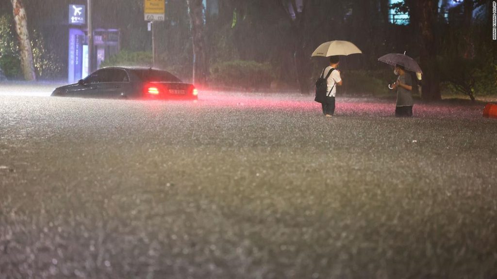 Seoul floods: Record rain kills at least 9 in South Korea's capital as buildings inundated and cars inundated