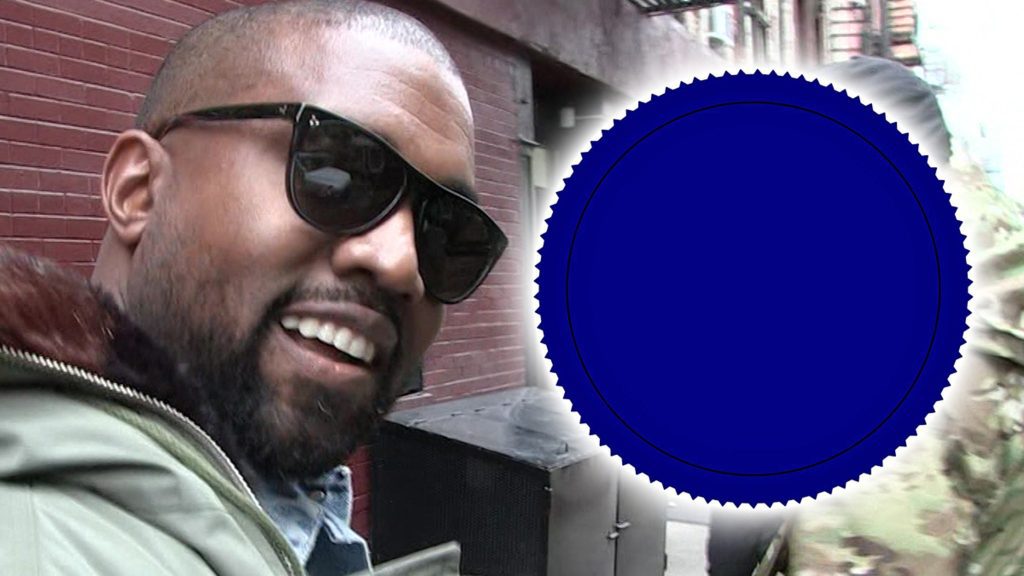 Kanye West files for a weird new blue logo clothing brand
