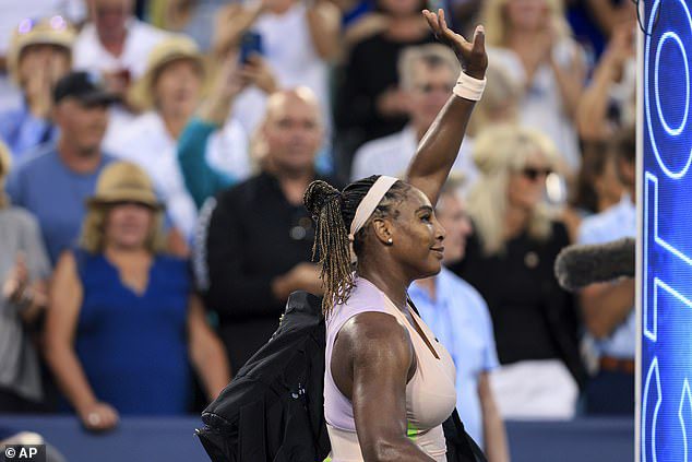 It was a quick farewell to Serena Williams in Cincinnati after Emma Raducano beat her