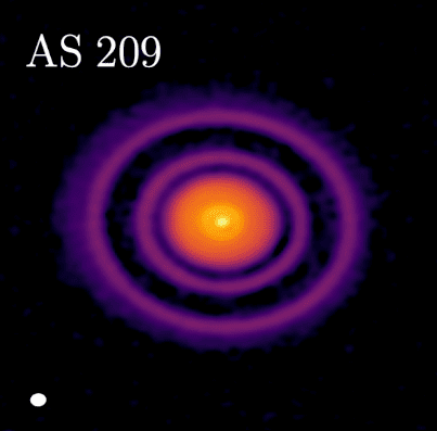 AS 209 is a young star in the constellation Ophiuchus that scientists have now determined hosts what may be one of the smallest exoplanets ever.