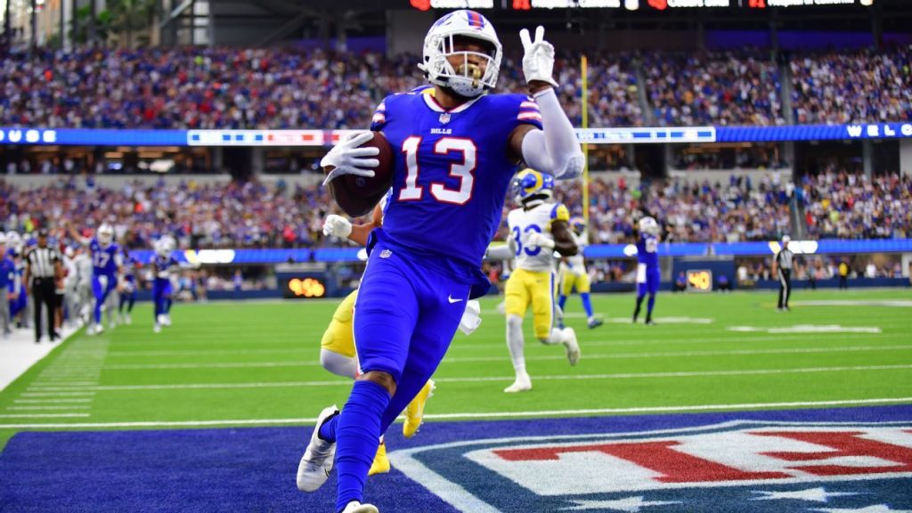 Buffalo Bills wide receiver Gabe Davis questionable vs. Tennessee Titans with ankle injury
