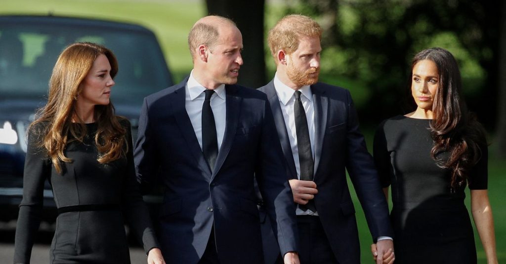 Prince Harry and Meghan join William and Kate on Windsor tour