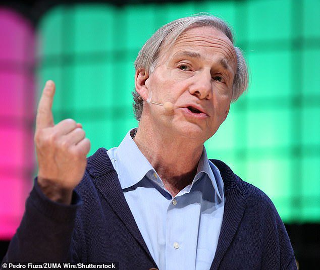 Ray Dalio (above), the billionaire founder of investment firm Bridgewater Associates, has warned that projected federal increases in interest rates will send stocks down 20 percent.