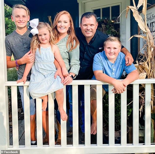 Gooch, who is photographed with her husband and young children, has not celebrated Halloween for the past five years due to fears it could bring evil spirits into her Texas home.
