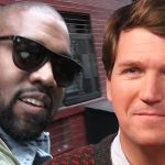 Kanye West sits down with Fox News’ Tucker Carlson for an interview in Los Angeles