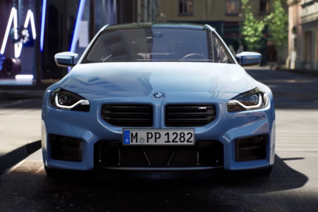 Showing 2023 BMW M2 Zandvoort Blue at Motorclassica in Australia