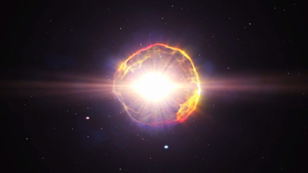 An unusually massive and powerful supernova explosion in space discovered by scientists