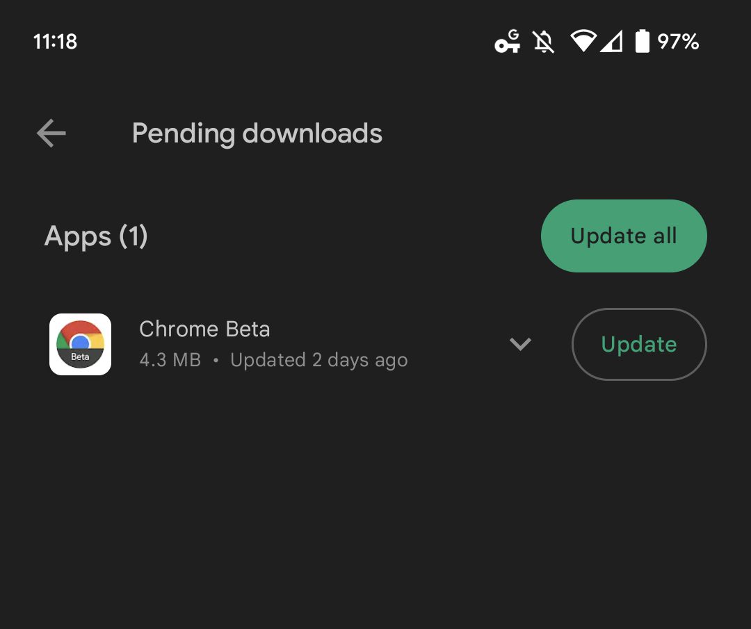 Bigger Google Play update
