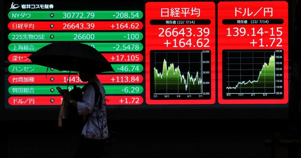 Asian stocks fall, a major test for UK bonds looms