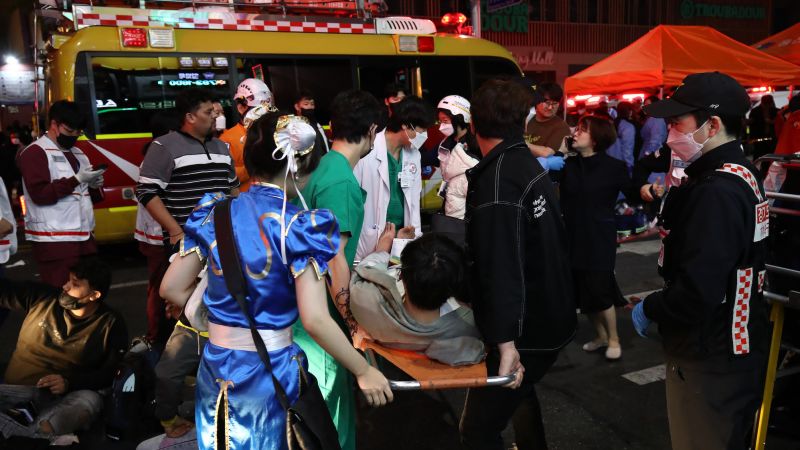 Live Updates: At least 151 killed in Halloween incident in Seoul