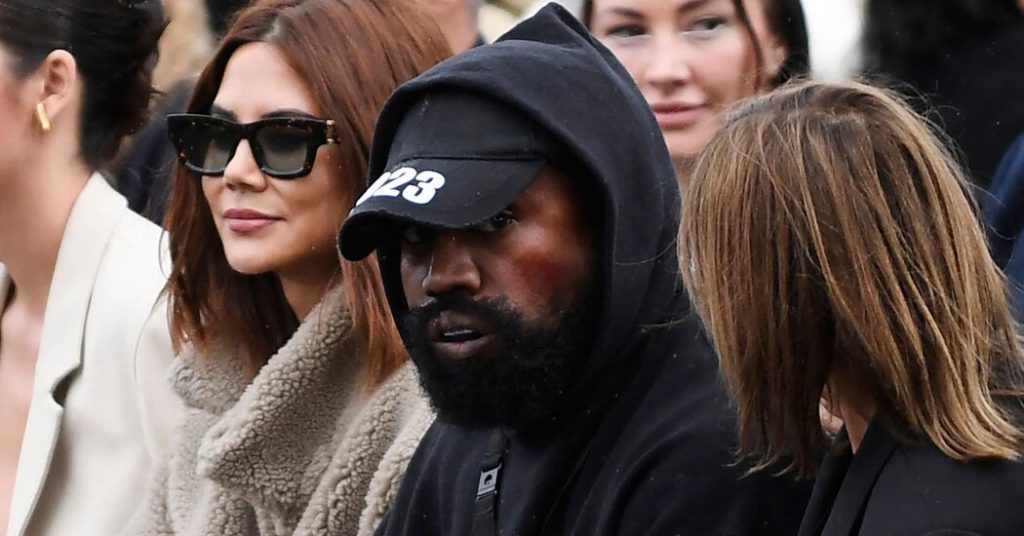 The company says Kanye West is an escort from the Skechers office
