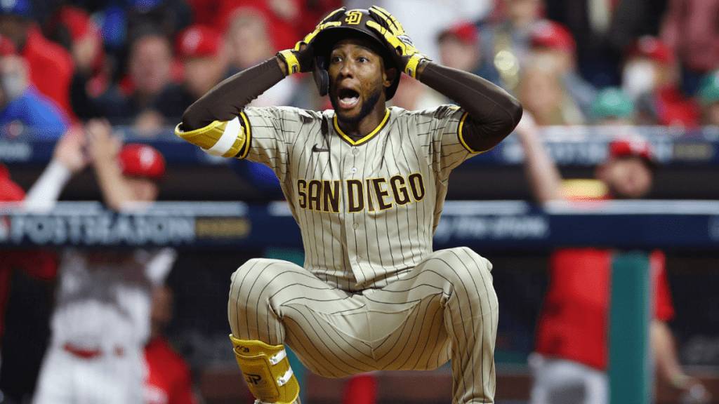 WATCH: Jurickson Profar kicked out of Padres after discussing important swing check call at NLCS Game 3