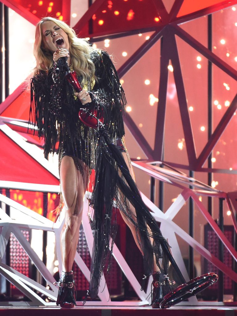 Carrie Underwood performs at the 2022 CMAs