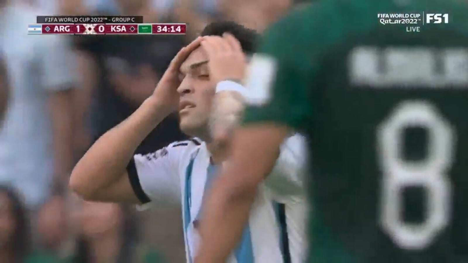 Argentina scored seven times in total offside in the first half against Saudi Arabia