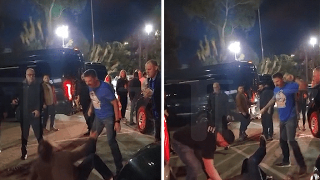 Elton John parking attack, new video shows attackers hitting man over and over again
