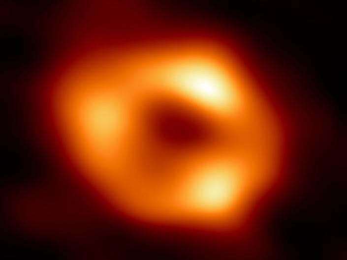 black hole image of orange ring Sagittarius A*