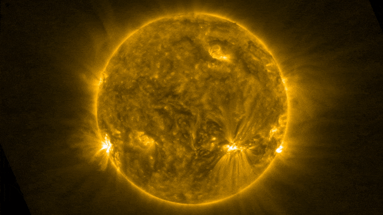Watch a solar snake glide across the surface of the sun - at 380,000 miles per hour