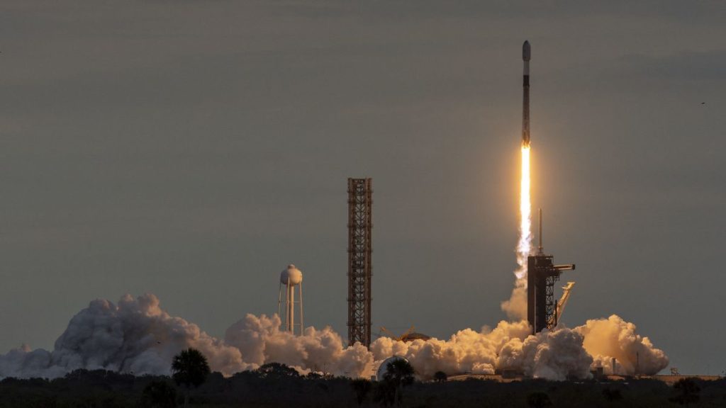 A SpaceX Falcon 9 rocket launches for a record 15th time from NASA