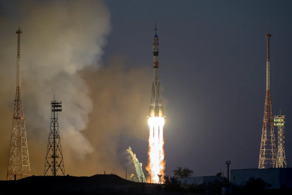Roscosmos and SpaceX Crew ship near launch as the International Space Station prepares