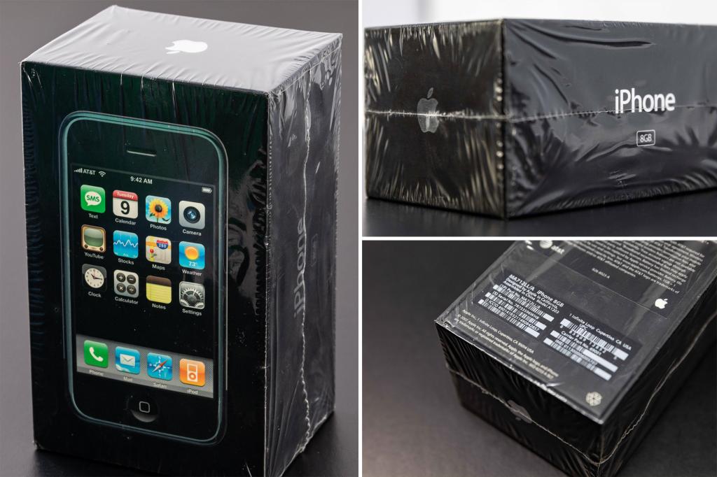 The 2007 first-generation iPhone sold for more than $63,000