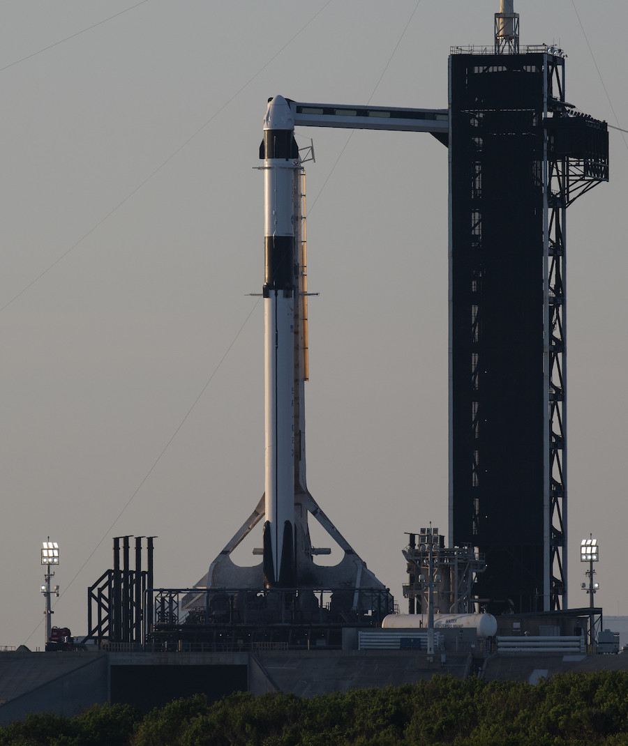 The SpaceX Crew Dragon prepares for a second launch attempt - Spaceflight Now