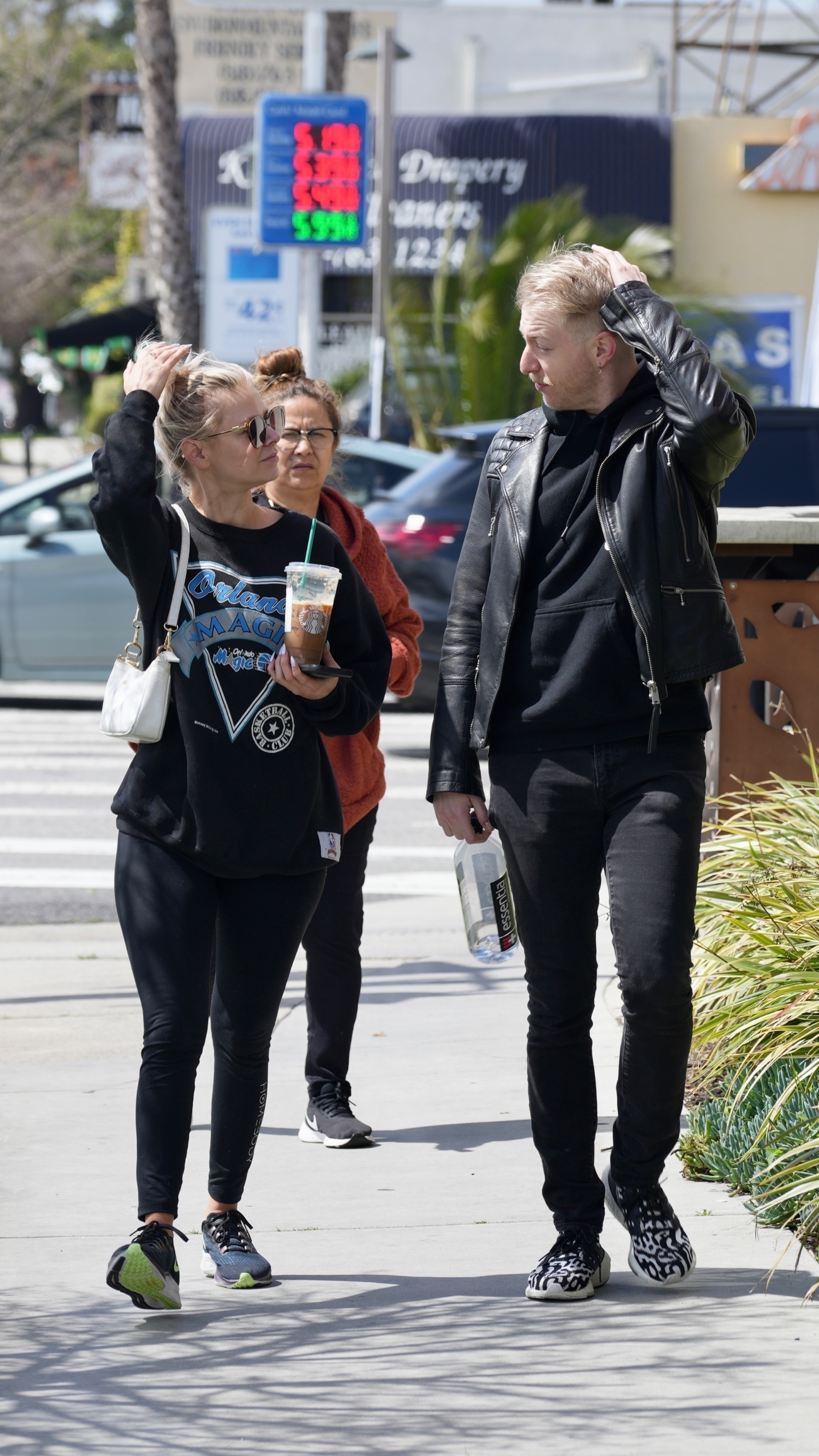 Ariana Madix and Pal Logan walking in Studio City