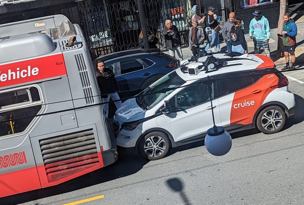 Cruz shared the commentary after a robottaxi crashed into a San Francisco Muni bus