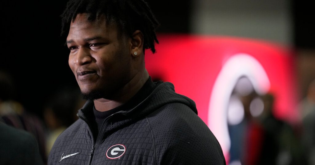 Jalen Carter of Georgia has been charged in a car accident that killed two people