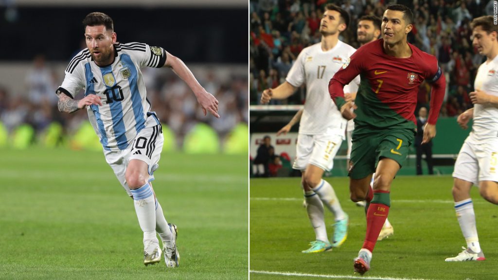 Lionel Messi and Cristiano Ronaldo scored goals to reach the historic milestones