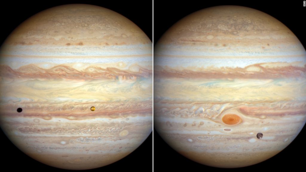 The Hubble telescope captures changes in Jupiter and Uranus
