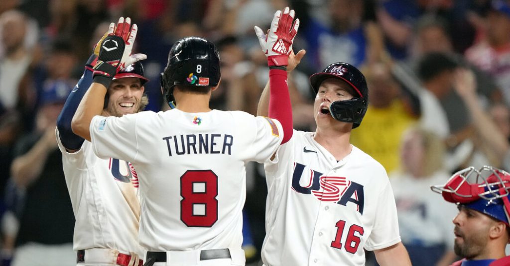 Trea Turner leads the United States past Cuba and into the World Baseball Classic final