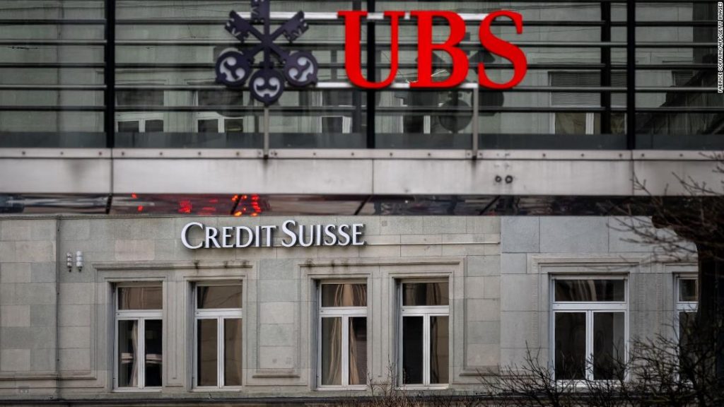 UBS buys Credit Suisse in an effort to stop the banking crisis